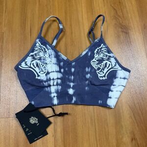 Darc Sport SHE Dual Everson Seamless Sports Bra Norse Blue Serpent Wolf Medium